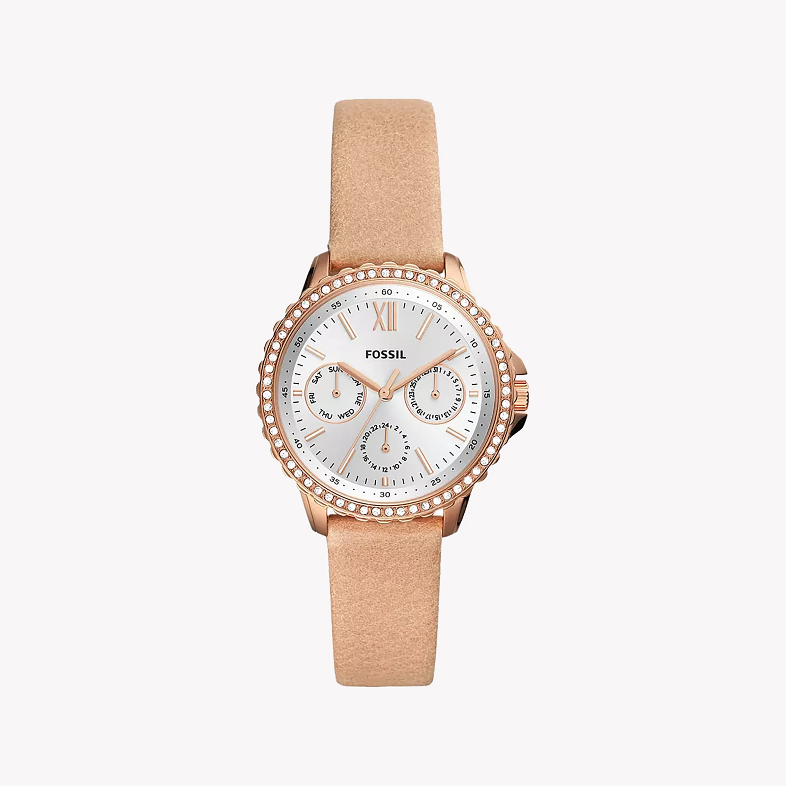 Fossil Women's Rose Gold Watch, White Dial | Es4888 by i-watch
