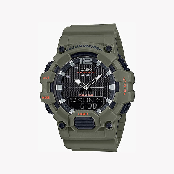 Casio Men's Green Resin Watch, Durable Style | Hdc-700-3a2vdf by i-watch