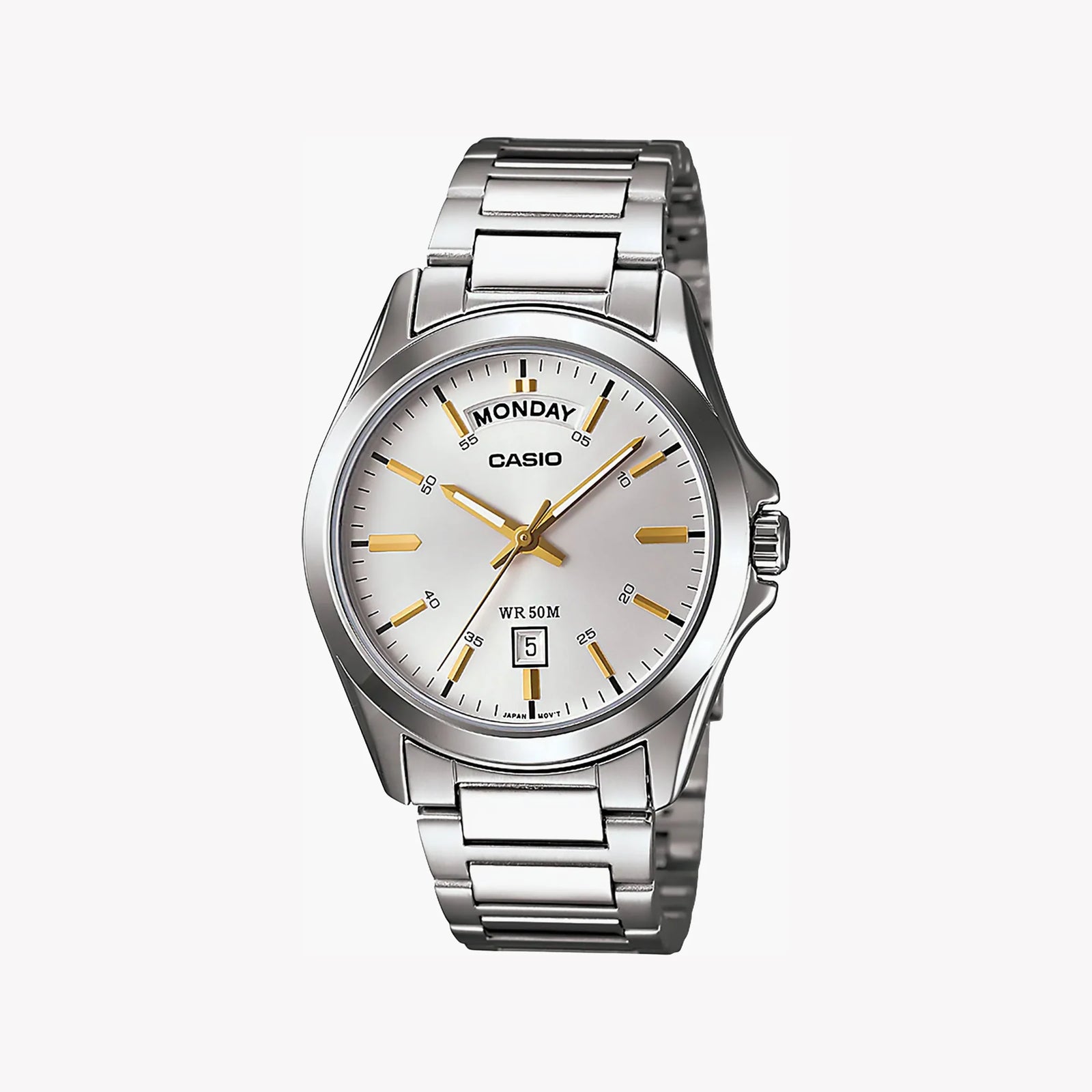 Casio Men's Silver Watch, Champagne Dial | Mtp-1370d-7a2 by i-watch