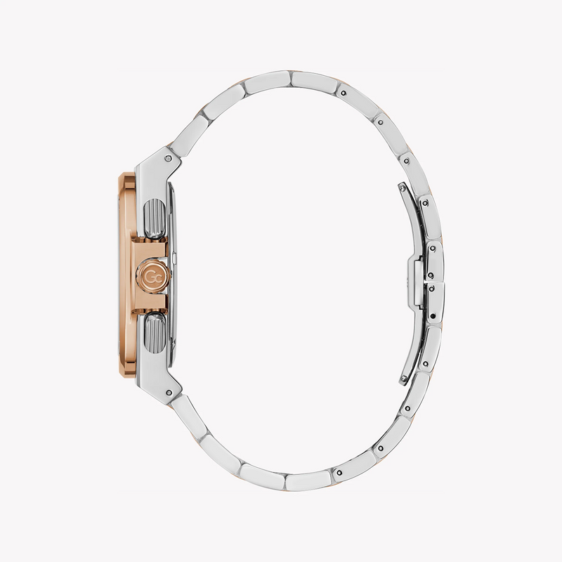 Guess Men's Rose Gold/Silver Watch, Blue Dial | Y99002g7mf by i-watch