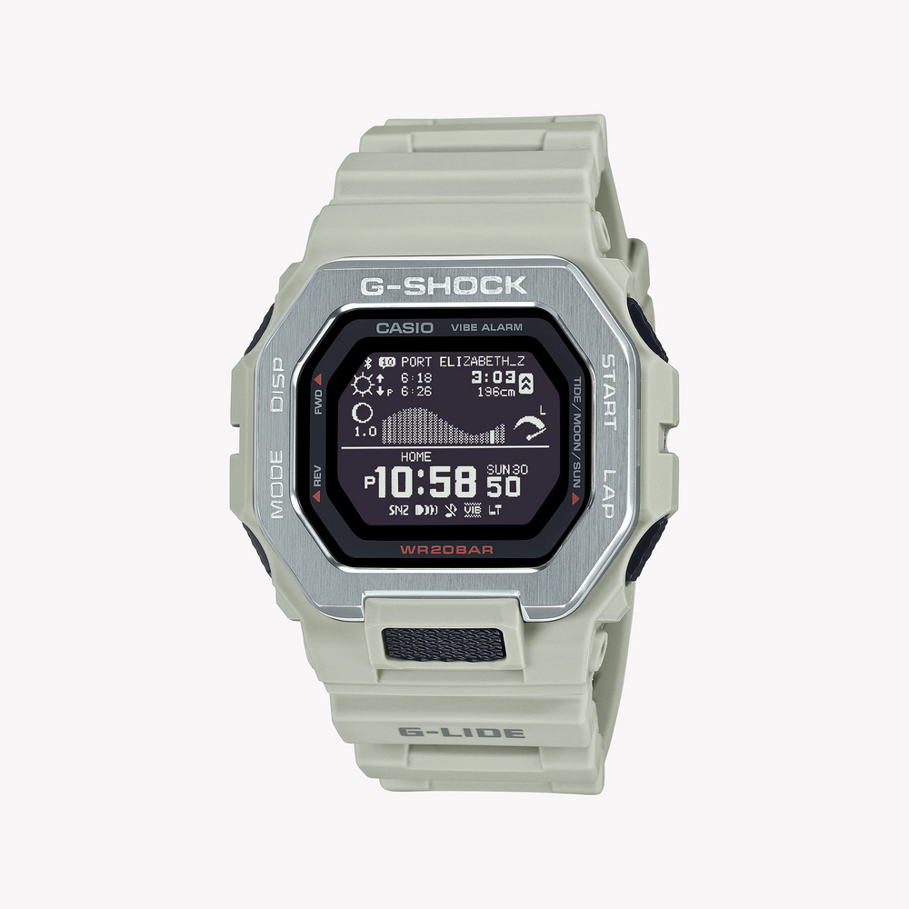 G-Shock Men's White Resin Watch, Stainless Steel | Gbx-100-8dr by i-watch