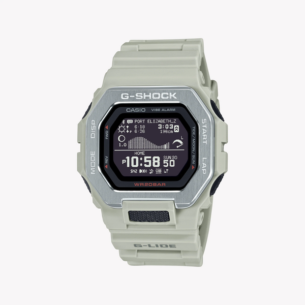 G-Shock Men's White Resin Watch, Stainless Steel | Gbx-100-8dr by i-watch