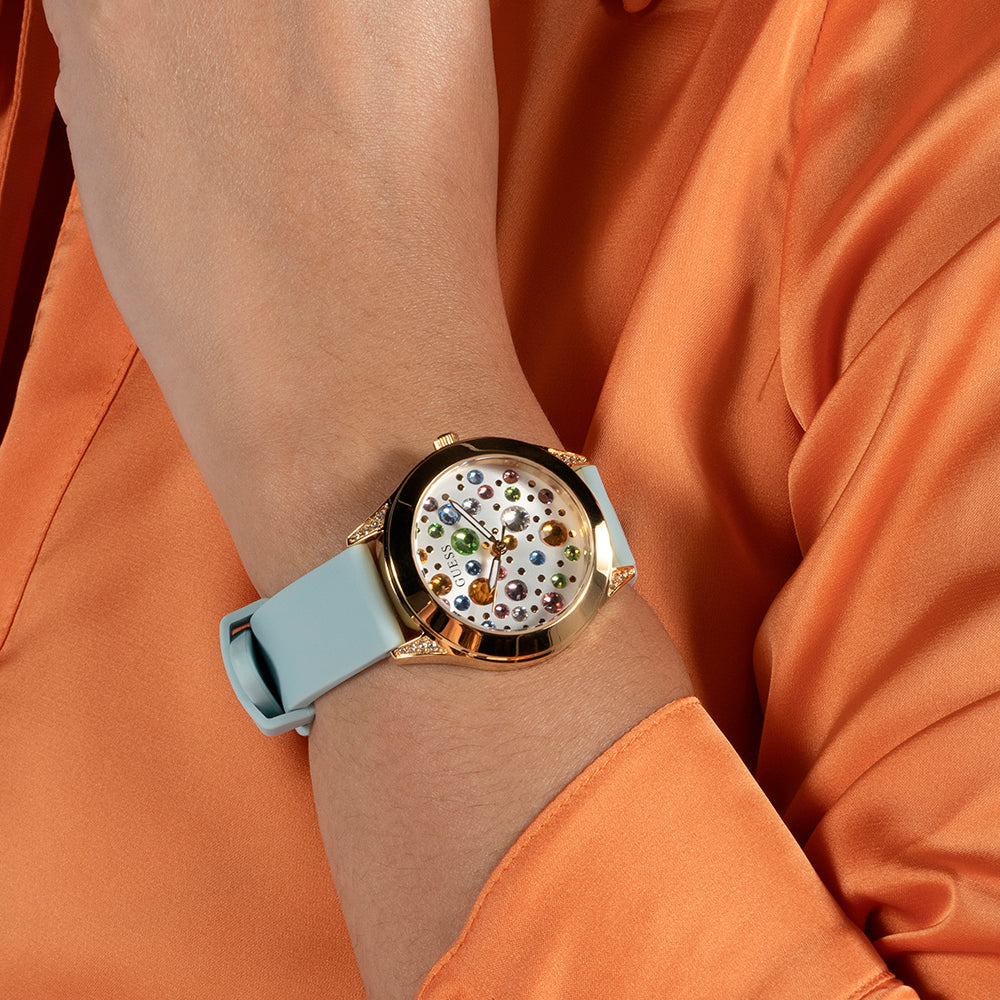 GUESS GW0678L1 CHIC SOPHISTICATION - STUNNING GOLD & BLUE WOMEN'S WATCH-i-Watch-4