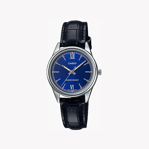 Casio Women's Silver Watch, Blue Dial | Ltp-V005l-2budf by i-watch