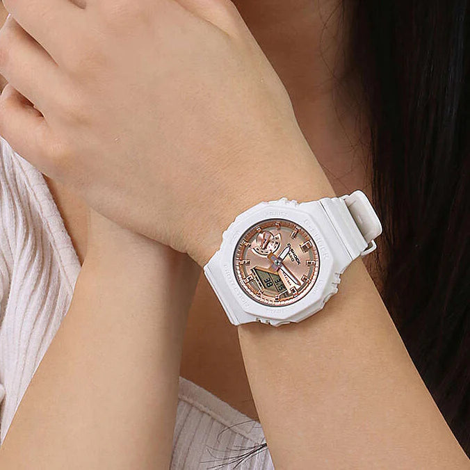 Casio Unisex Carbon & Resin Watch, White | Gma-S2100md-7aer by i-watch