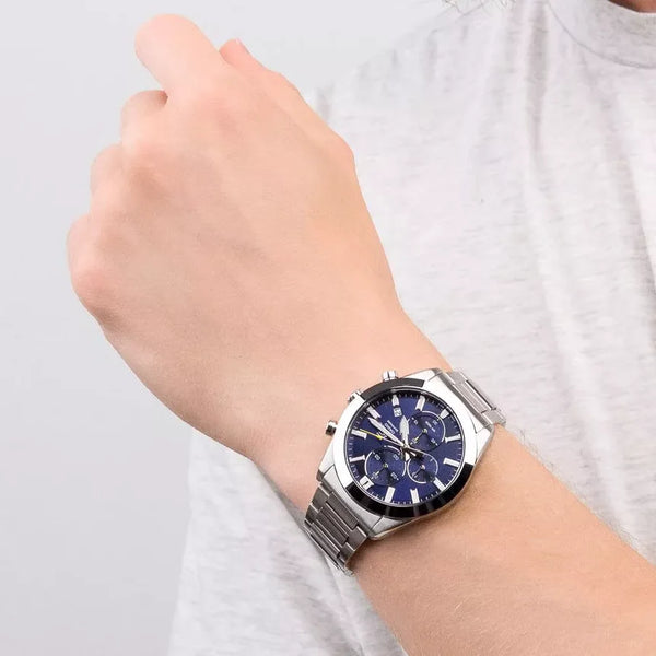 Casio Men's Stainless Steel, Blue Dial | Efb-710d-2avuef by i-watch