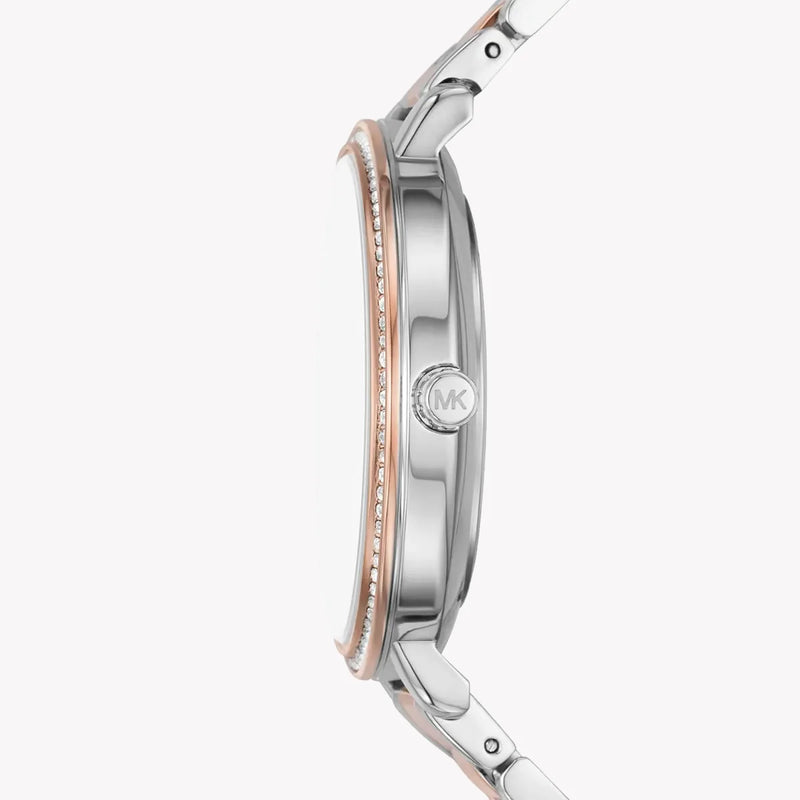 Michael Kors Women's Silver-Rose Gold Watch, White Dial | Mk4667 by i-watch
