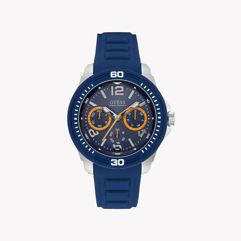 Guess Men's Blue Stainless Steel Watch, Blue Dial | W0967g2 by i-watch