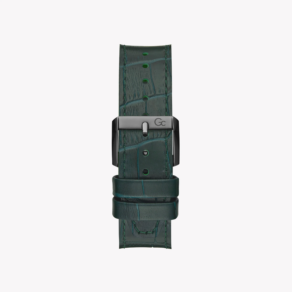 Guess Men's Silver & Green Silicone Watch, Green Dial | Y83011g9mf by i-watch