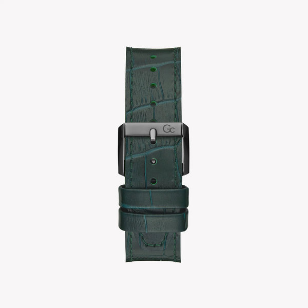 Guess Men's Silver & Green Silicone Watch, Green Dial | Y83011g9mf by i-watch