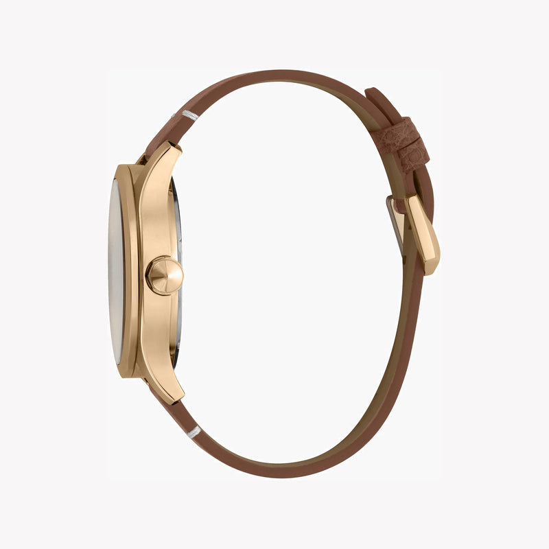 Just Cavalli Men's Brown Leather Watch, Silver Dial | Jc1g108l0045 by i-watch