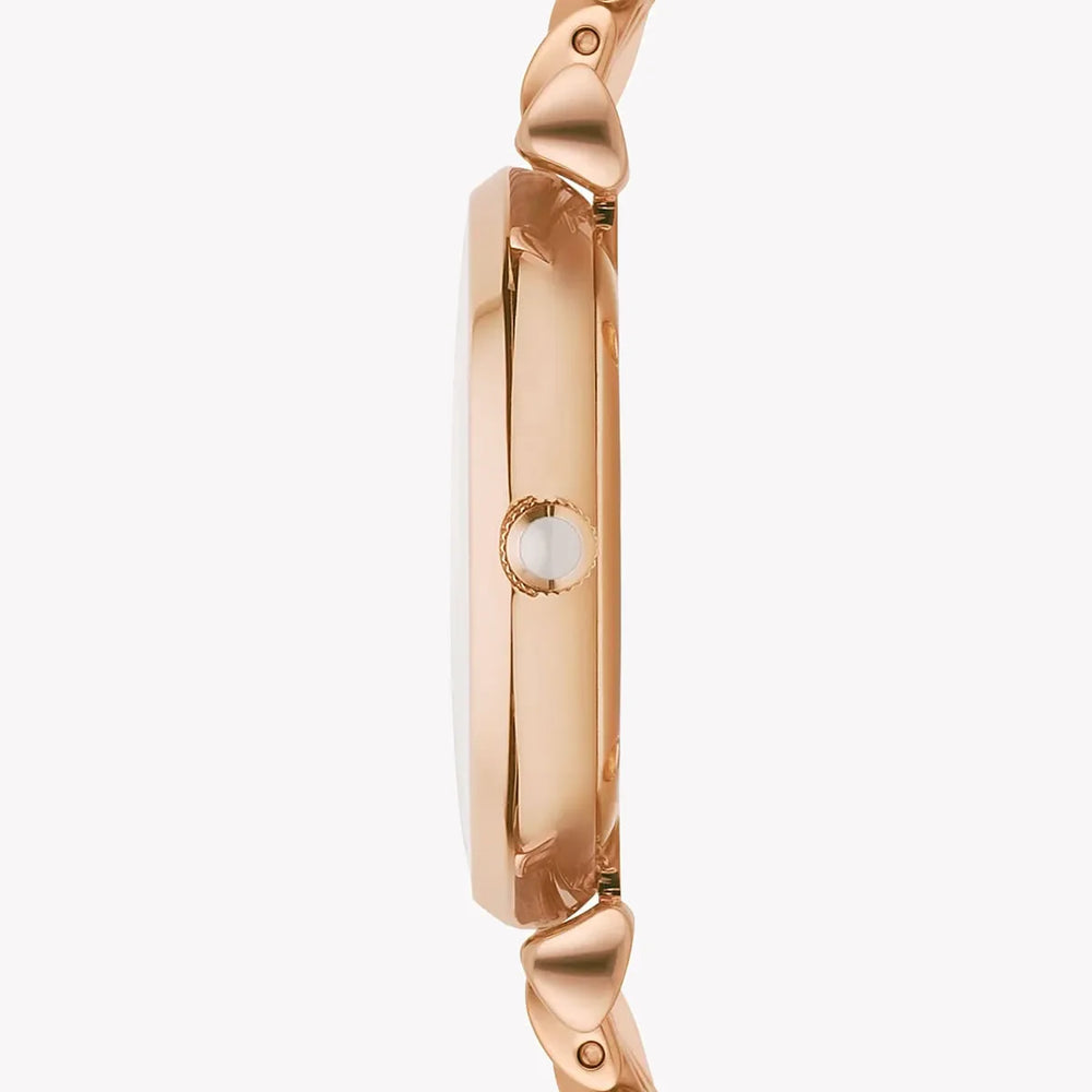 Emporio Armani Women's Rose Gold Watch, White Dial | Ar1909 by i-watch