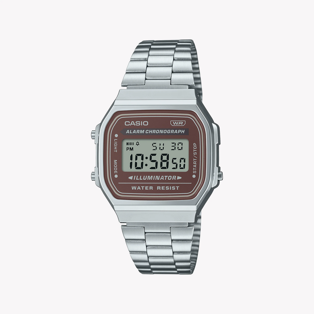 Casio A168wa-5aydf - Timeless Simplicity With Modern Elegance Unisex Watch In Sleek Silver Finish And Versatile Functions by i-watch