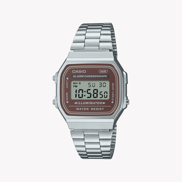 Casio A168wa-5aydf - Timeless Simplicity With Modern Elegance Unisex Watch In Sleek Silver Finish And Versatile Functions by i-watch