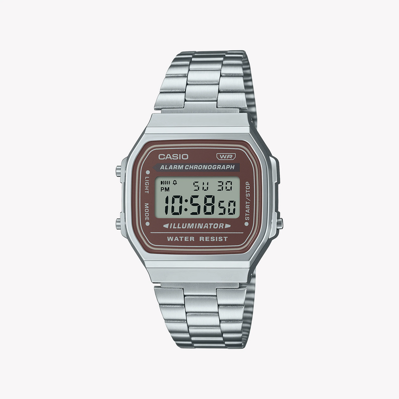 Casio A168wa-5aydf - Timeless Simplicity With Modern Elegance Unisex Watch In Sleek Silver Finish And Versatile Functions by i-watch