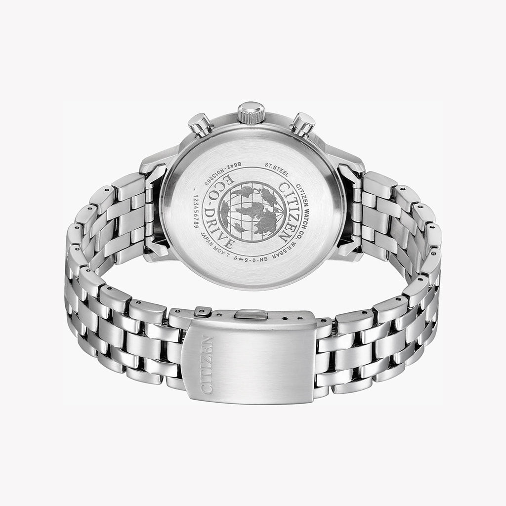 CITIZEN CA7060-88L ELEGANCE - MENS ECO-DRIVE CHRONOGRAPH TIMEPIECE WITH BLUE DIAL & STAINLESS STEEL BAND-i-Watch-3