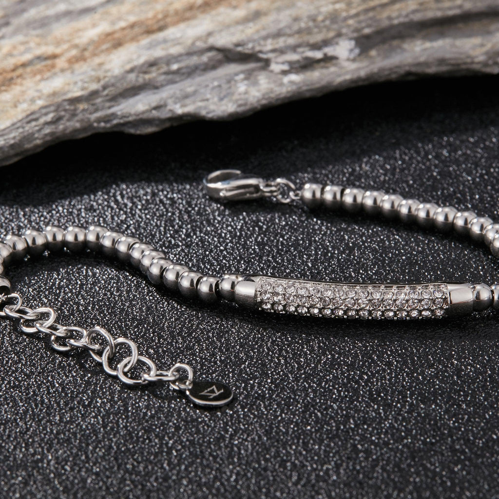 Zink Women's Silver Stainless Steel Bracelet | Zfbr003s