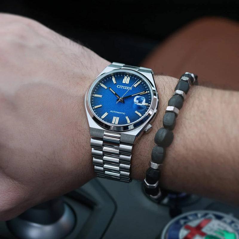 Citizen Nj0151-88l - Elegant Automatic Men's Timepiece With Blue Dial & Stainless Steel Band by i-watch