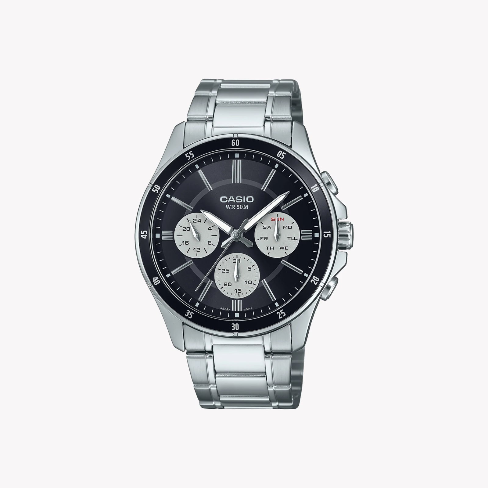 Timeless Elegance Men's Stainless Steel Watch, Silver Dial | Mtp-1374d-1a3vdf by i-watch