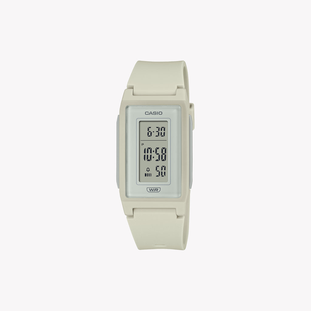 CASIO LF-10WH-8 DYNAMIC SPORT - VERSATILE WHITE RESIN MEN'S WATCH with Digital Dial and Stopwatch Feature