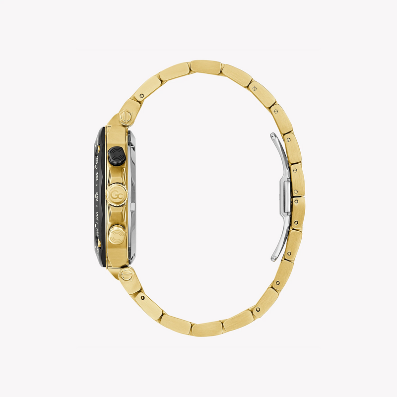 Guess Collection Men's Gold Watch, Black Dial | Y81001g2mf by i-watch