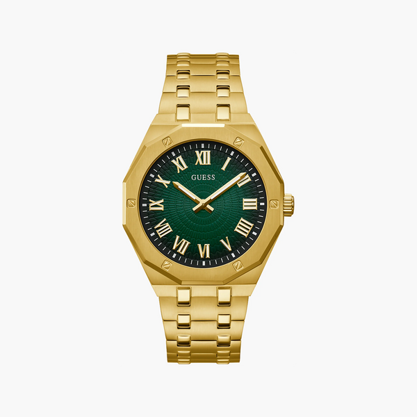 Guess Watches Men's Gold Stainless Steel, Dark Green Dial | Gw0575g2 by i-watch