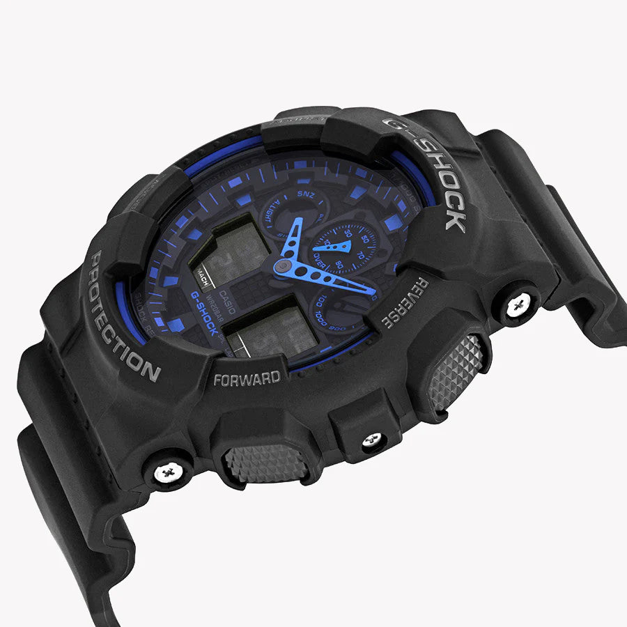 G-Shock Men's Black Resin Watch, Digital Display | Ga-100-1a2 by i-watch