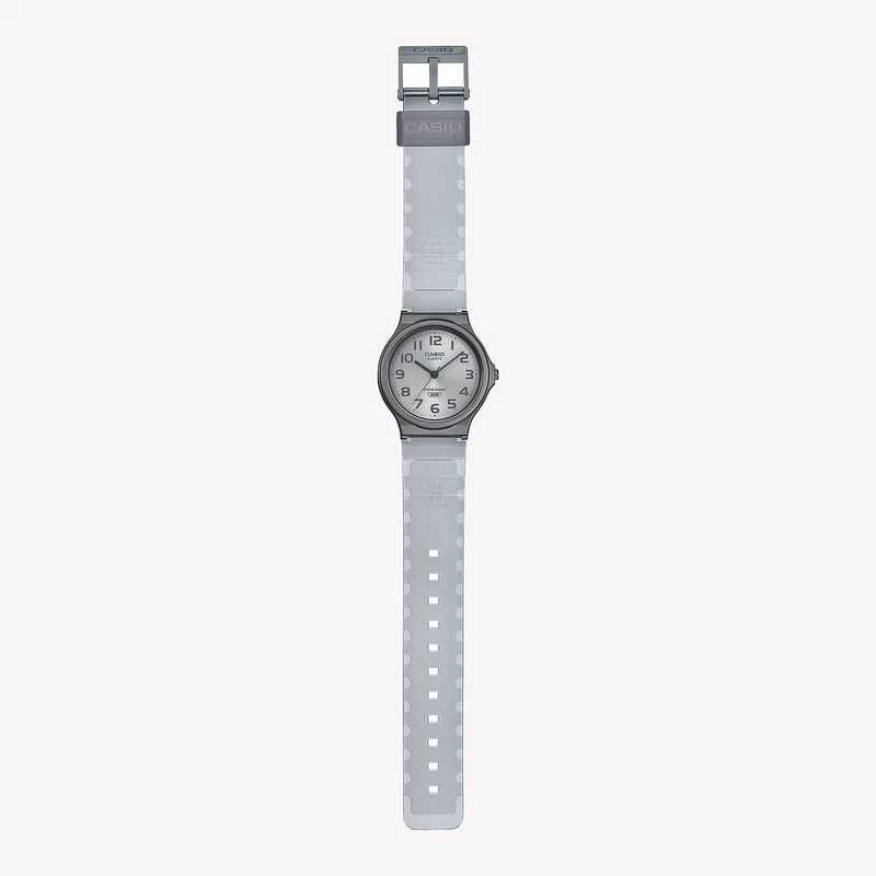 Casio Unisex Silver Resin Watch, White Dial | Mq-24s-8bef by i-watch