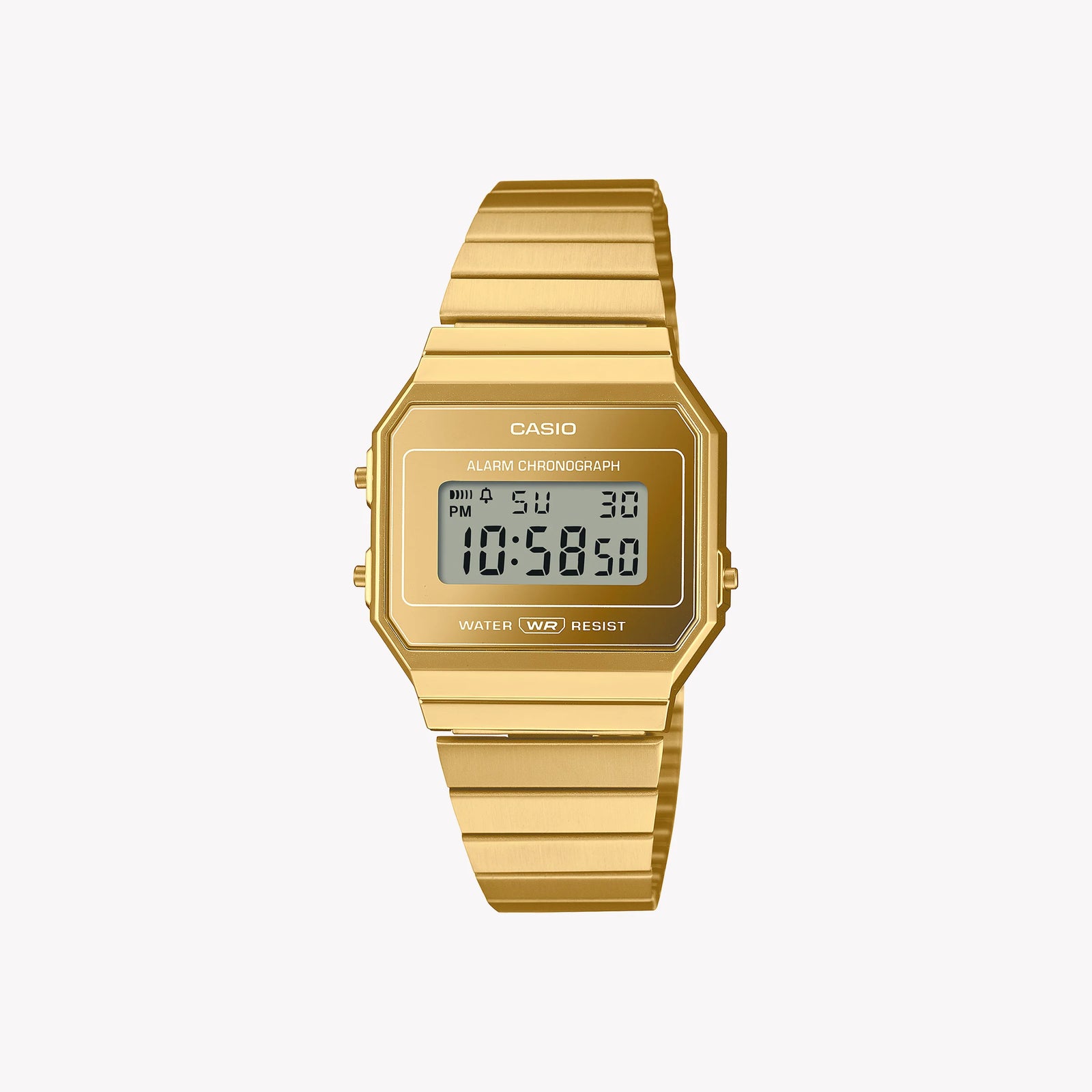 Casio Unisex Gold Digital Watch, Resin & Metal Strap | A700wevg-9aef by i-watch