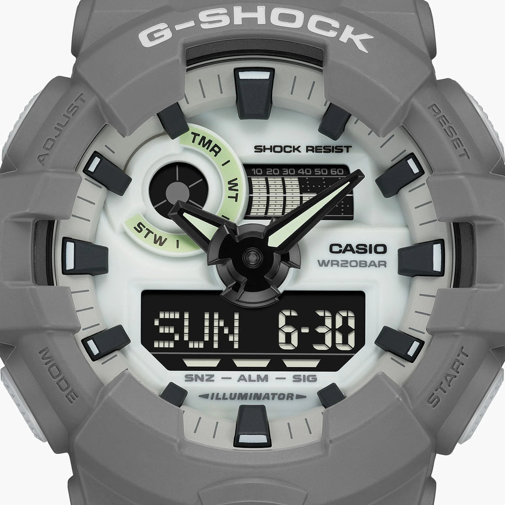 G-Shock Men's Dark Gray Resin Watch, Digital Dial | Ga-700hd-8adr by i-watch