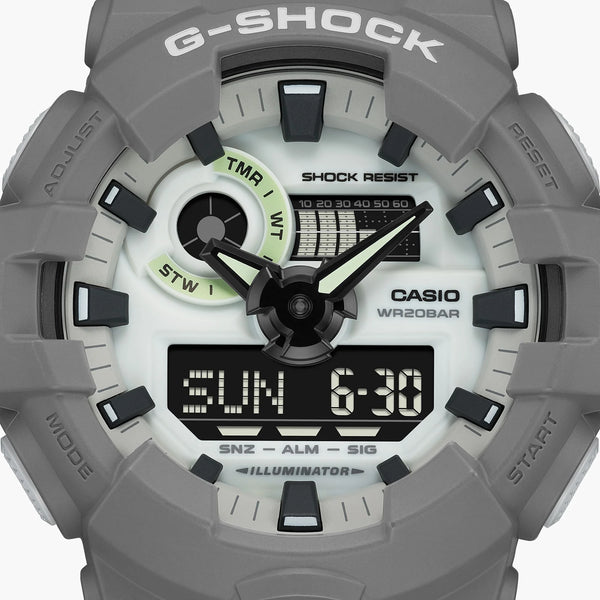G-Shock Men's Dark Gray Resin Watch, Digital Dial | Ga-700hd-8adr by i-watch
