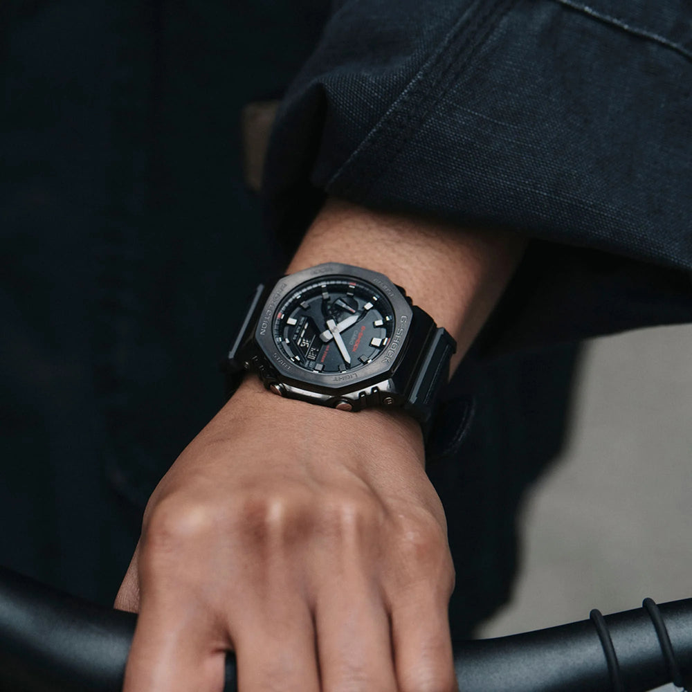 G-Shock Men's Black Stainless Steel, Black Resin | Gm-2100cb-1adr by i-watch