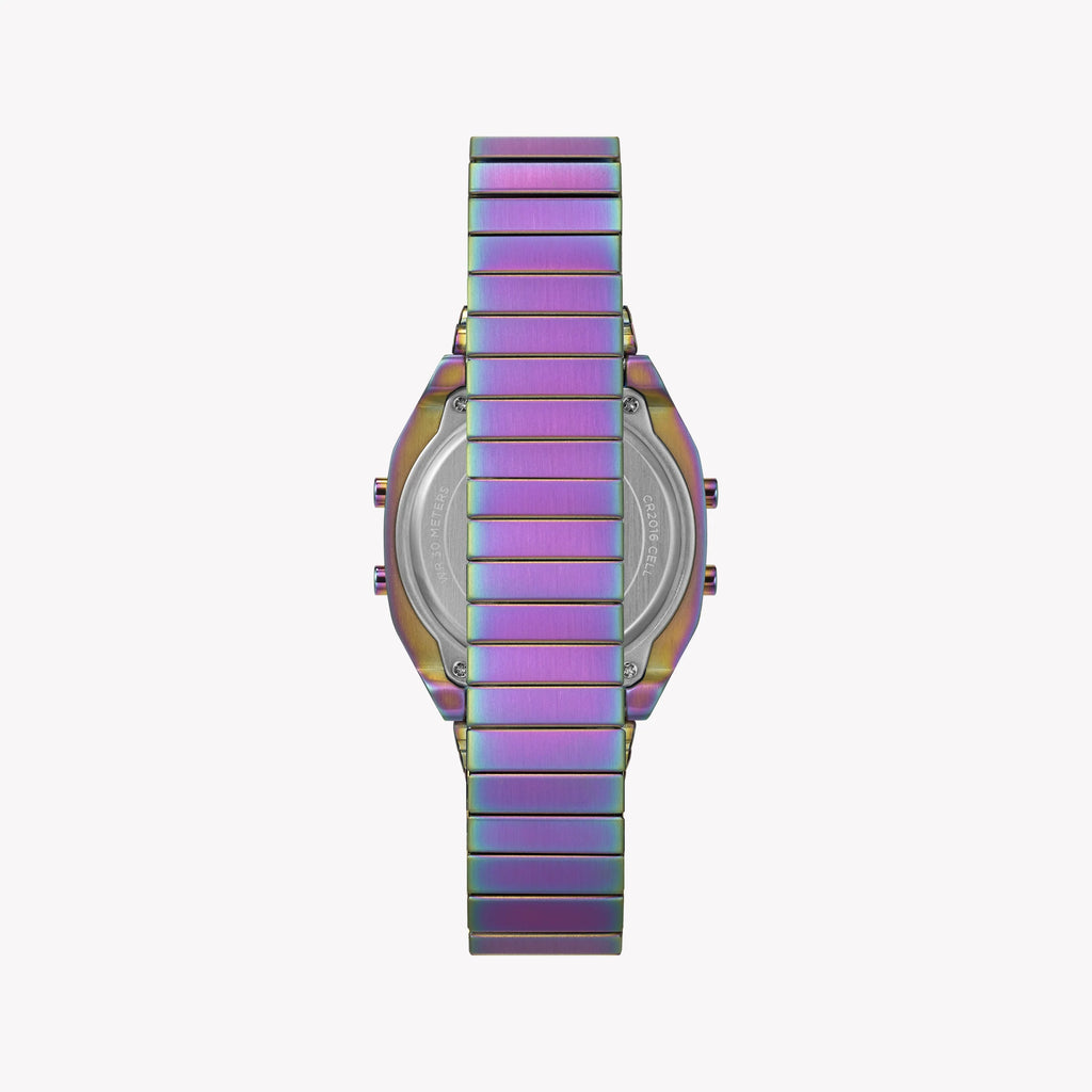 TIMEX T80 STAINLESS STEEL EXPANSION BAND - VIBRANT PURPLE PLAYFUL TIMEPIECE-i-Watch-3