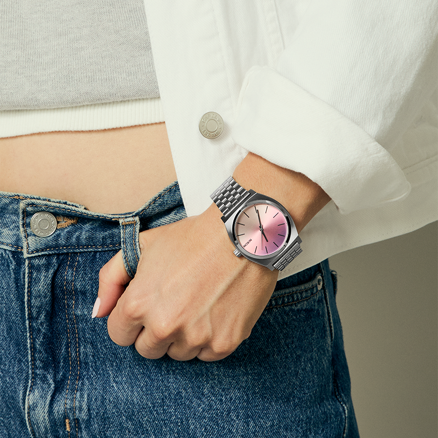 NIXON Unisex Silver Stainless Steel, Multicolor Dial | A045-5356