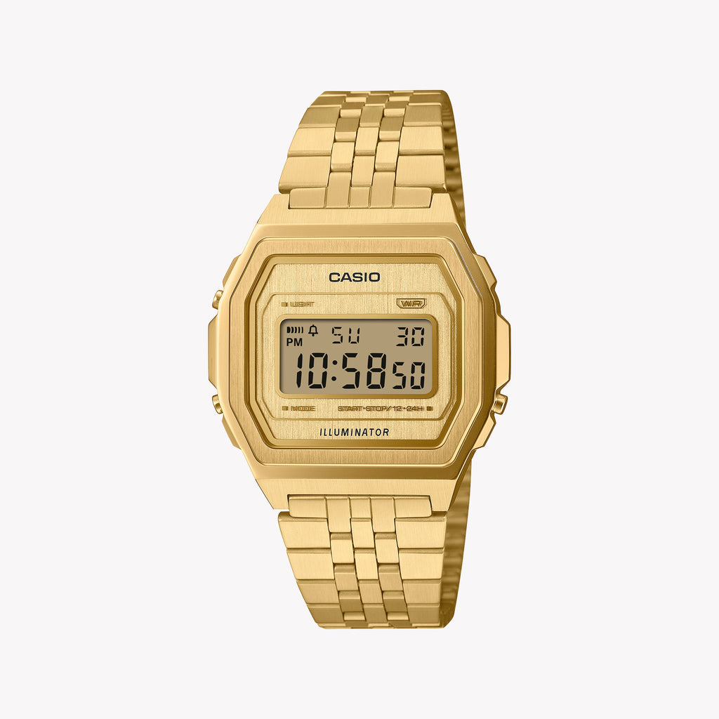 CASIO Men's Gold Stainless Steel Digital Watch | A1000G-9EF
