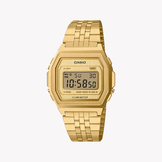 CASIO Men's Gold Stainless Steel Digital Watch | A1000G-9EF