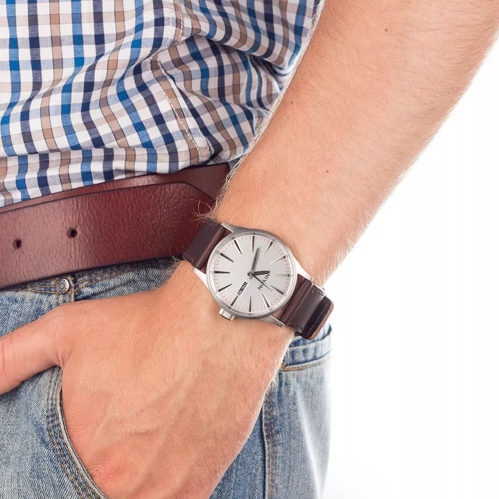 Nixon Men's Stainless/Brown Watch | Model A105-1113