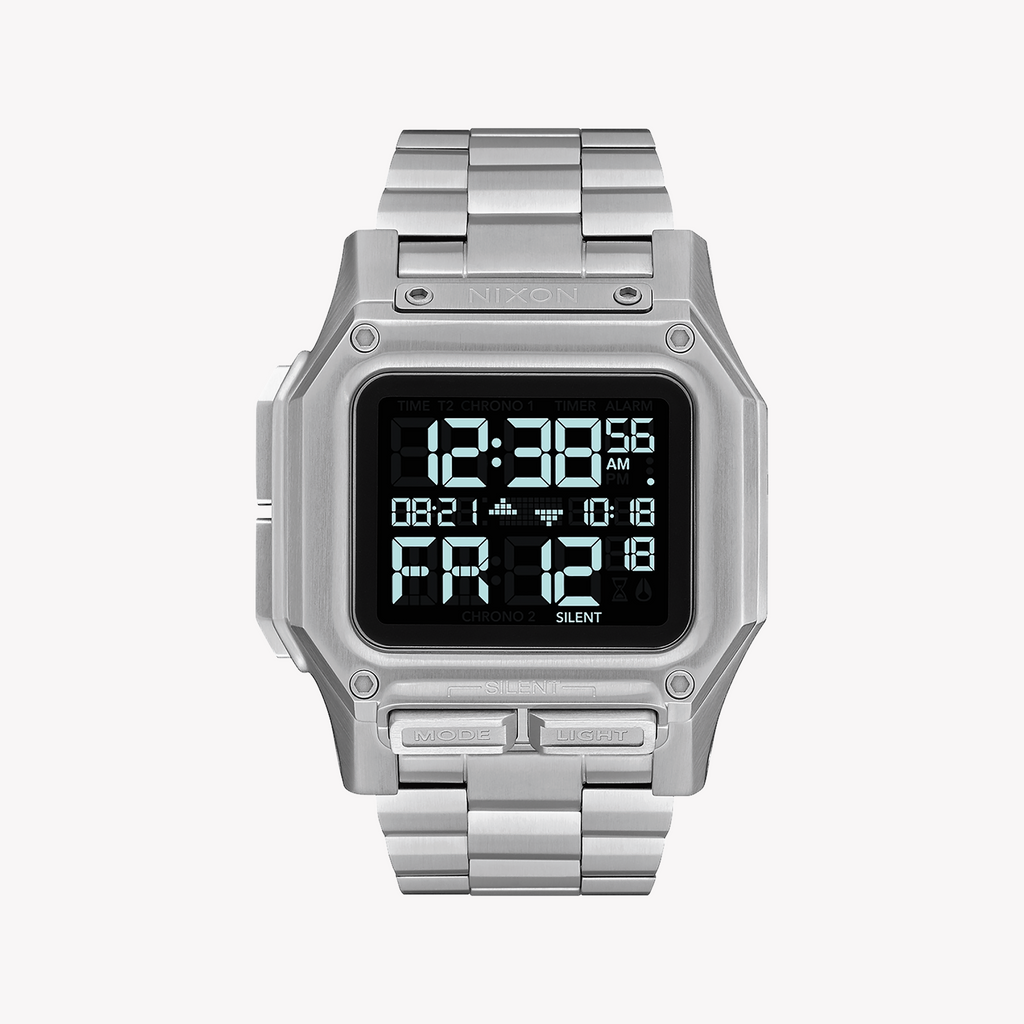 Nixon Men's Silver Stainless Steel Watch | A1268-000