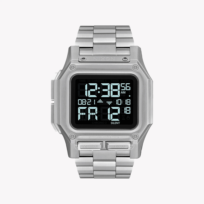 Nixon Men's Silver Stainless Steel Watch | A1268-000 by i-watch