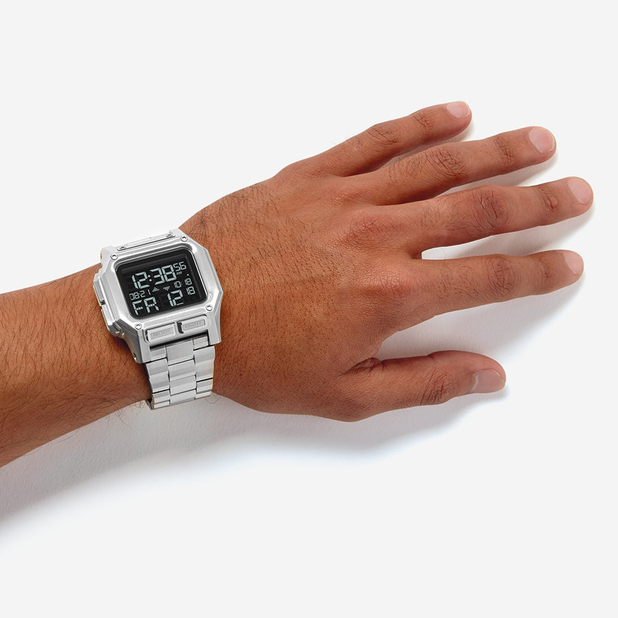 Nixon Men's Silver Stainless Steel Watch | A1268-000