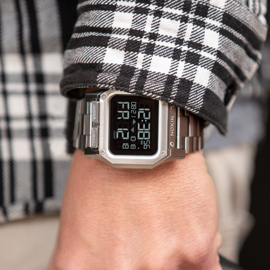 Nixon Men's Silver Stainless Steel Watch | A1268-000