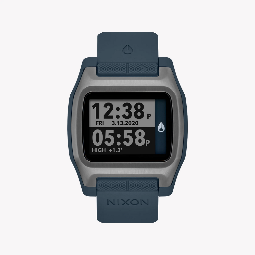 Nixon Men's Silver/Blue Resin Watch | A1308-2889 by i-watch