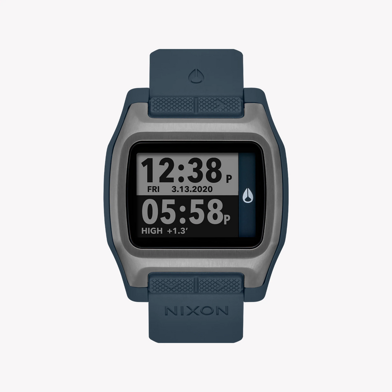 Nixon Men's Silver/Blue Resin Watch | A1308-2889 by i-watch