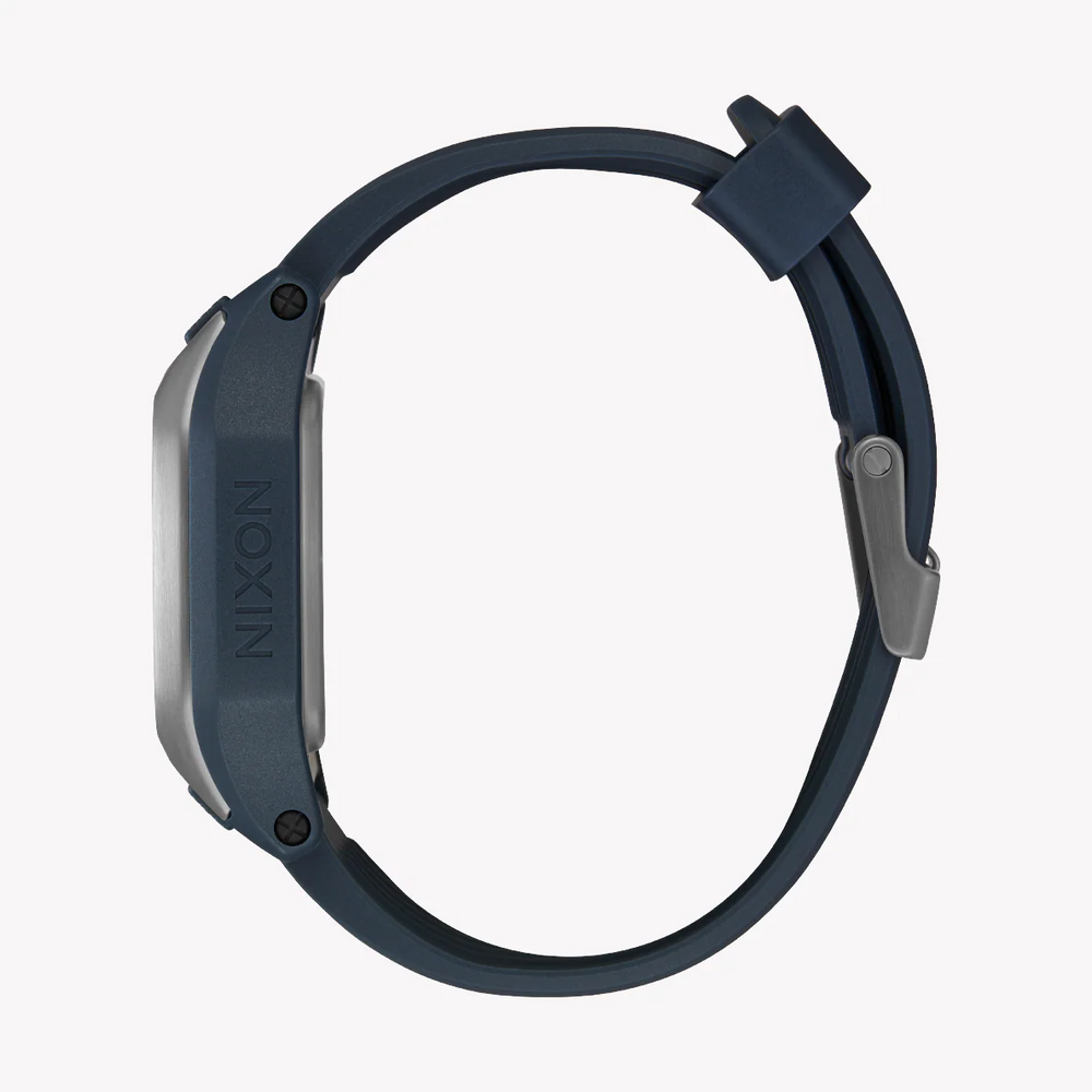 Nixon Men's Silver/Blue Resin Watch | A1308-2889 by i-watch