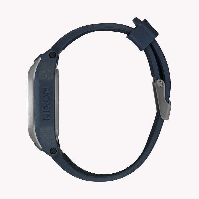 Nixon Men's Silver/Blue Resin Watch | A1308-2889 by i-watch