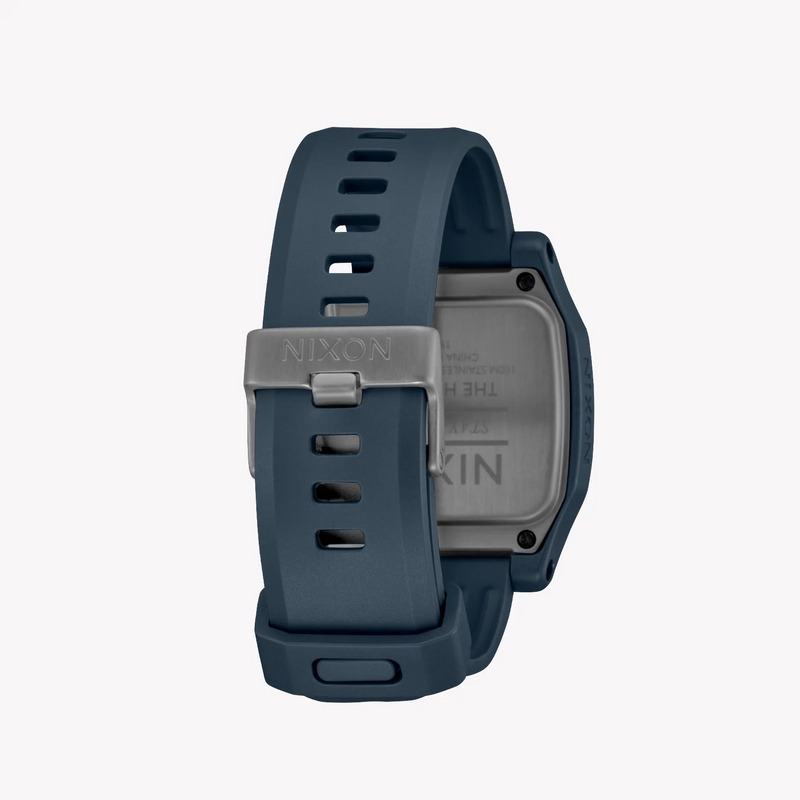 Nixon Men's Silver/Blue Resin Watch | A1308-2889 by i-watch