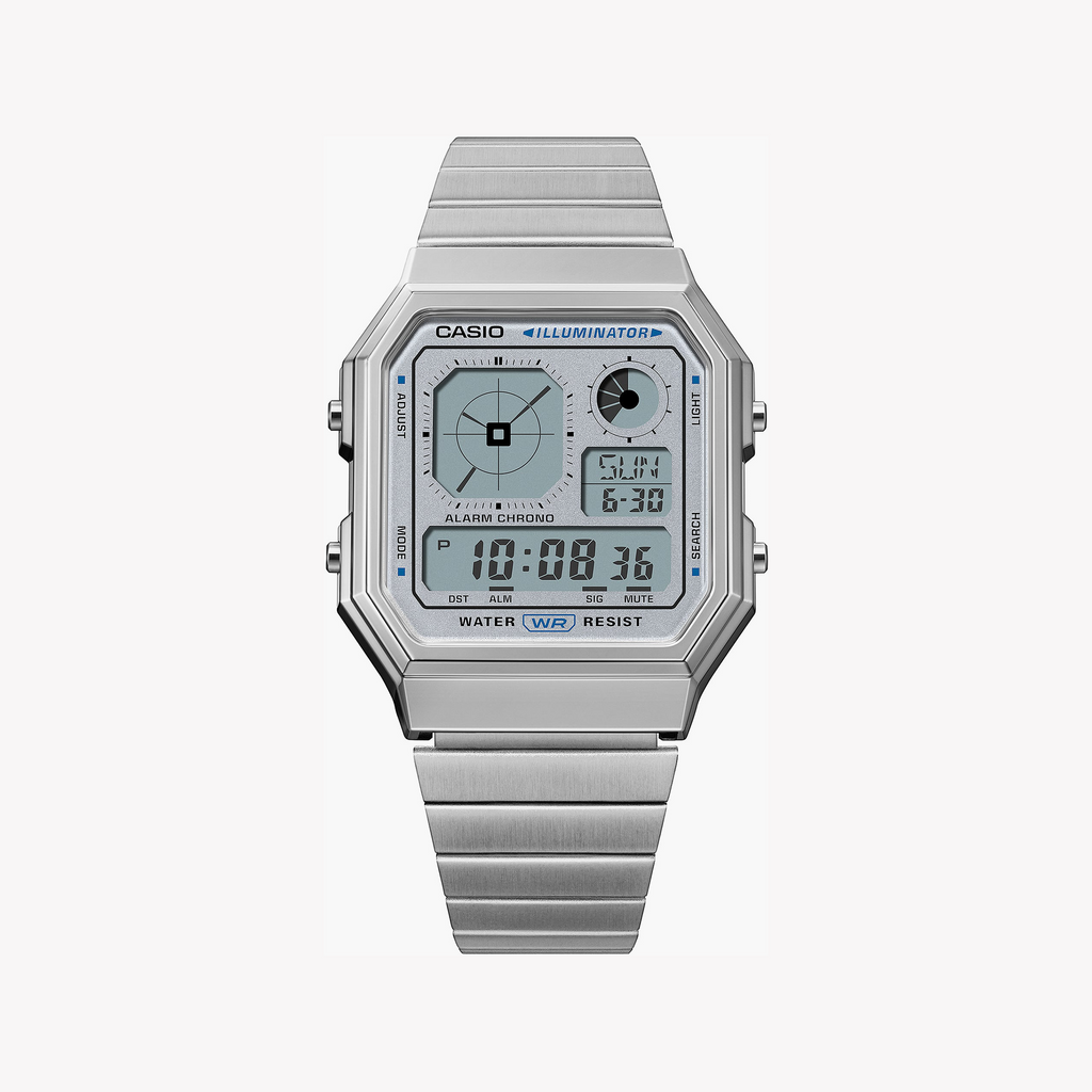 Casio Unisex Silver Stainless Steel Watch | A130we-7aef