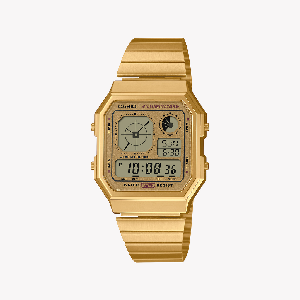 Casio Unisex Gold Stainless Steel Watch | A130weg-9aef