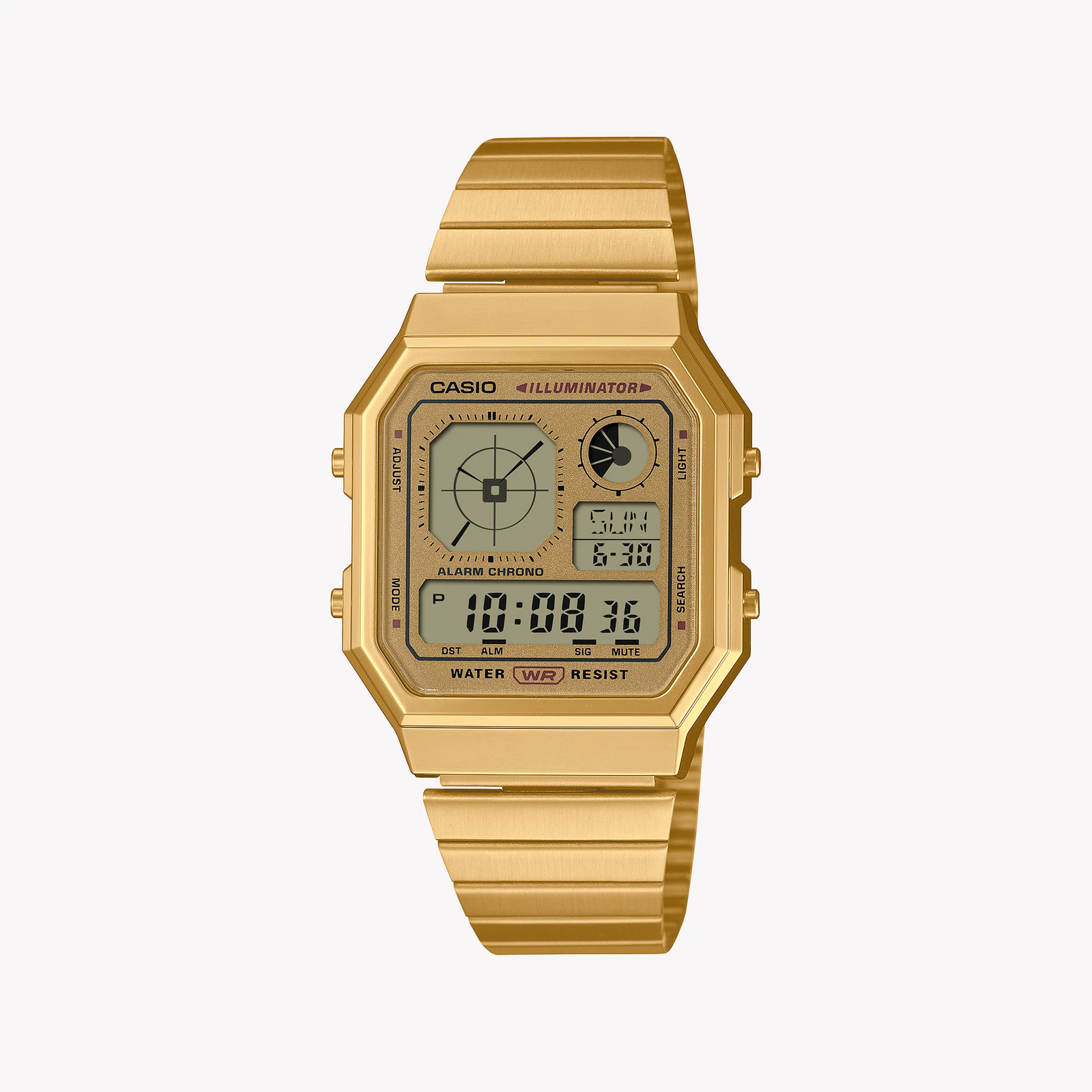 Casio Unisex Gold Stainless Steel Watch | A130weg-9aef