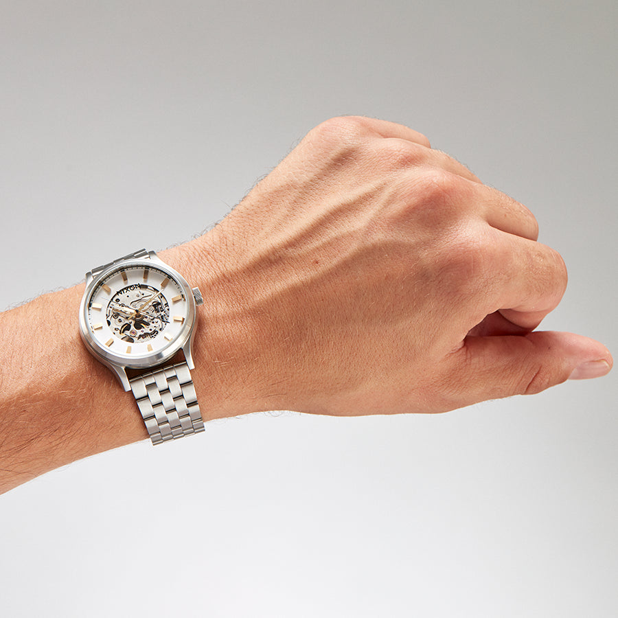 Nixon Men's Silver Stainless Steel Watch | A1323-179